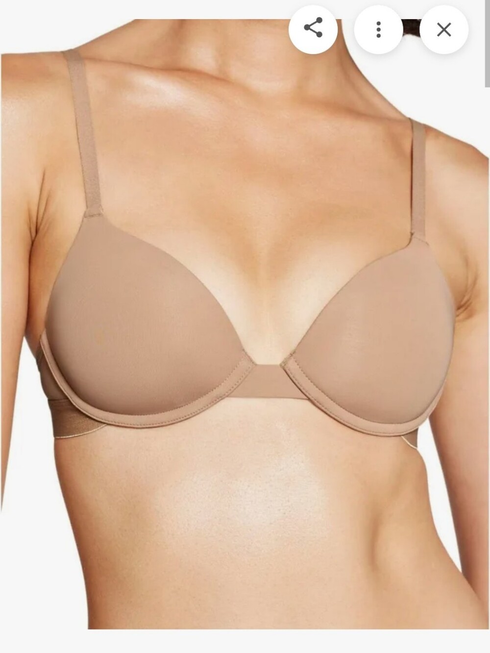 New With Tag Pepper Buff Classic Tan Color Lightly Lined Bra 36AA